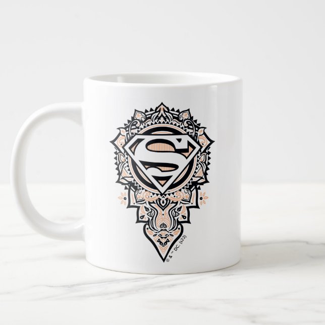 Supergirl Mandala Graphic Jumbo-Tasse (Links)
