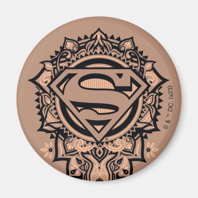 Supergirl Mandala Graphic Magnet (Vorne)