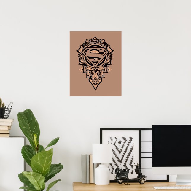 Supergirl Mandala Graphic Poster (Heimbüro)