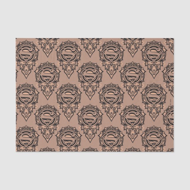 Supergirl Mandala Graphic Seidenpapier (Vorderseite)