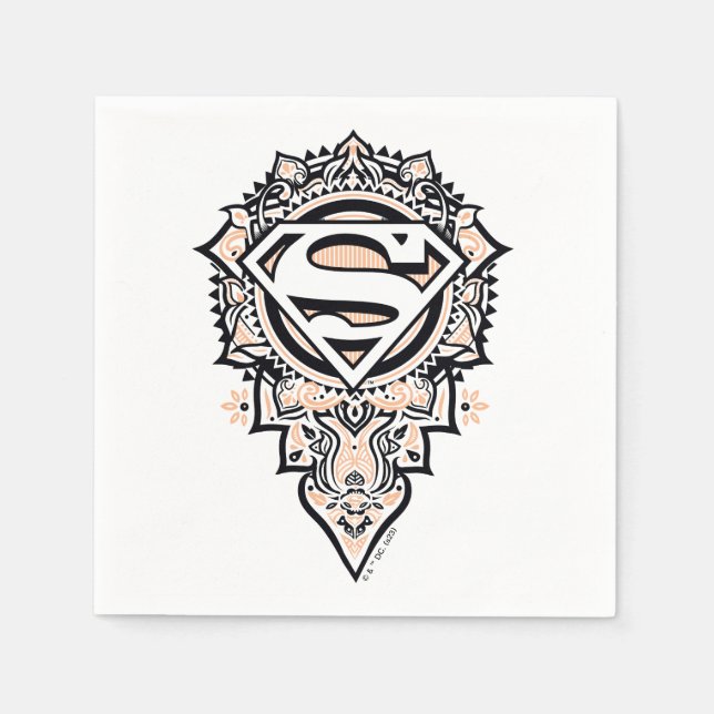 Supergirl Mandala Graphic Serviette (Vorderseite)