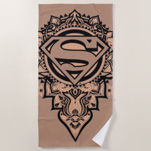 Supergirl Mandala Graphic Strandtuch