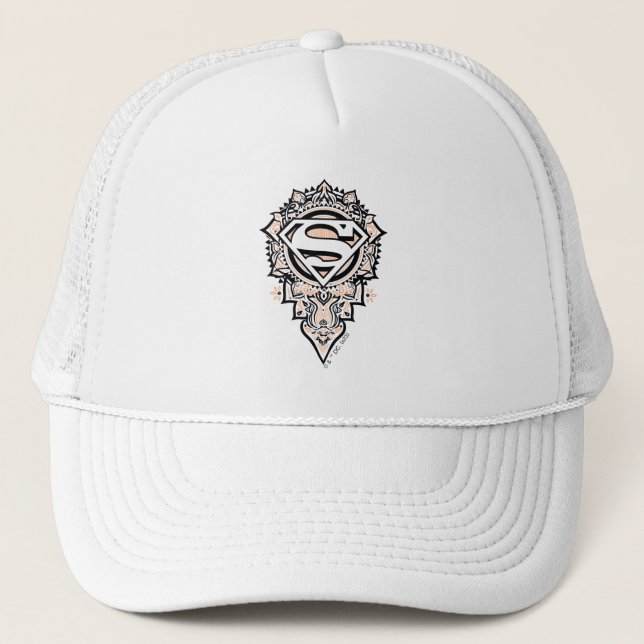 Supergirl Mandala Graphic Truckerkappe (Vorderseite)