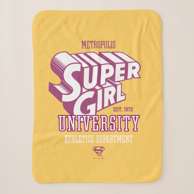Supergirl Metropolis University Athletics Dept. Sherpadecke (Vorderseite)