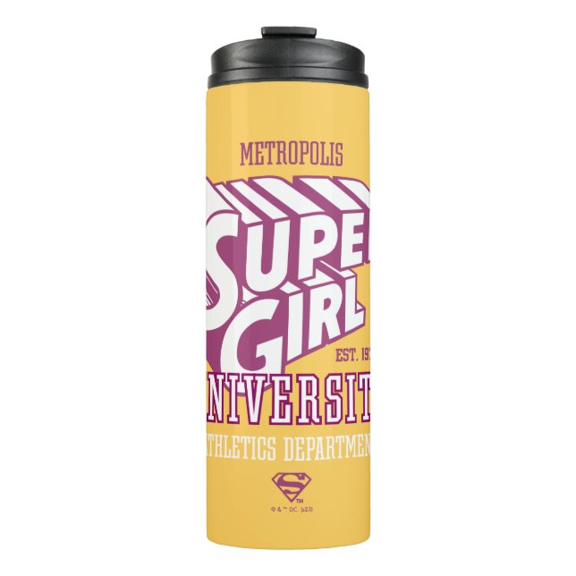 Supergirl Metropolis University Athletics Dept. Thermosbecher (Vorderseite)