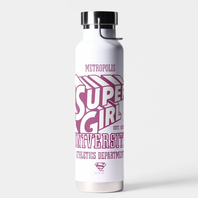 Supergirl Metropolis University Athletics Dept. Trinkflasche (Links)