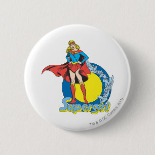 Supergirl mit Logo Button