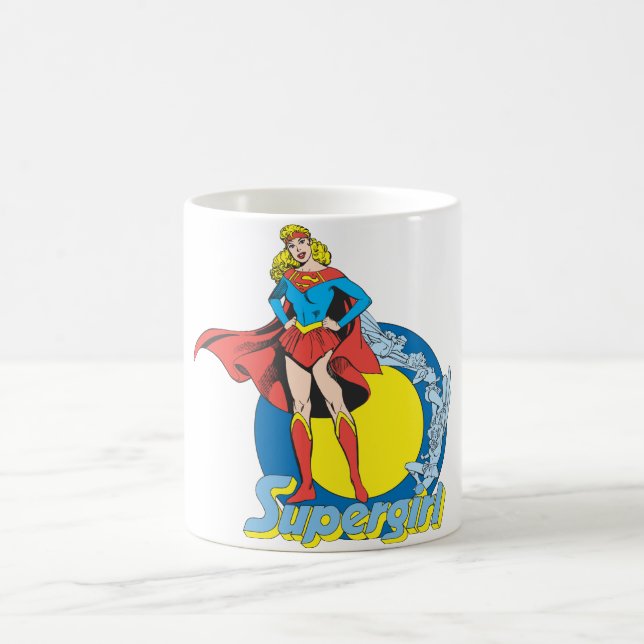 Supergirl mit Logo Kaffeetasse (Mittel)
