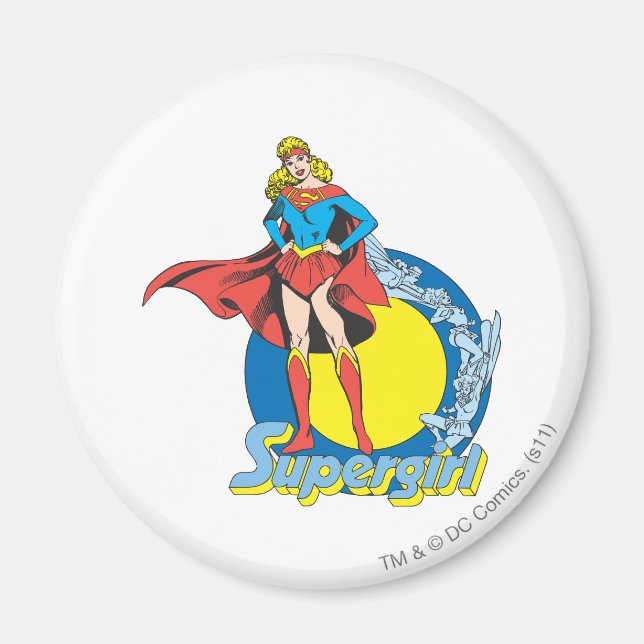 Supergirl mit Logo Magnet (Vorne)