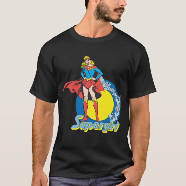 Supergirl mit Logo T-Shirt (Vorderseite)