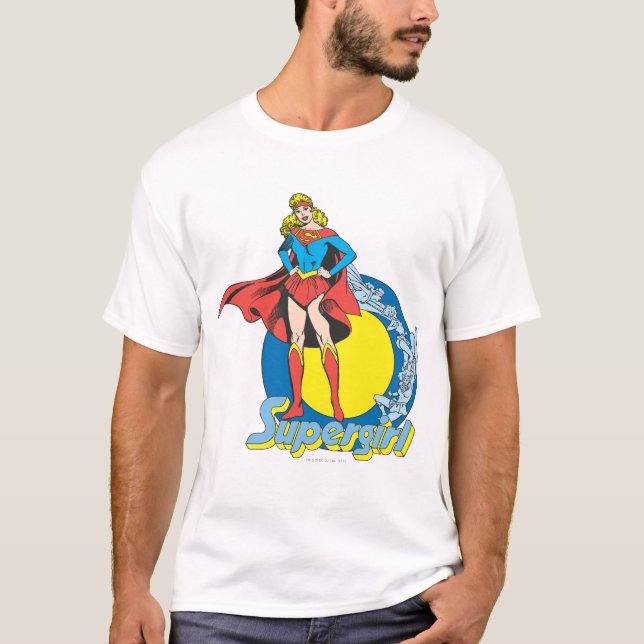Supergirl mit Logo T-Shirt (Vorderseite)