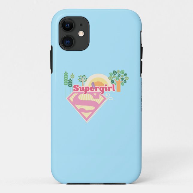 Supergirl Nature Logo Case-Mate iPhone Hülle (Rückseite)
