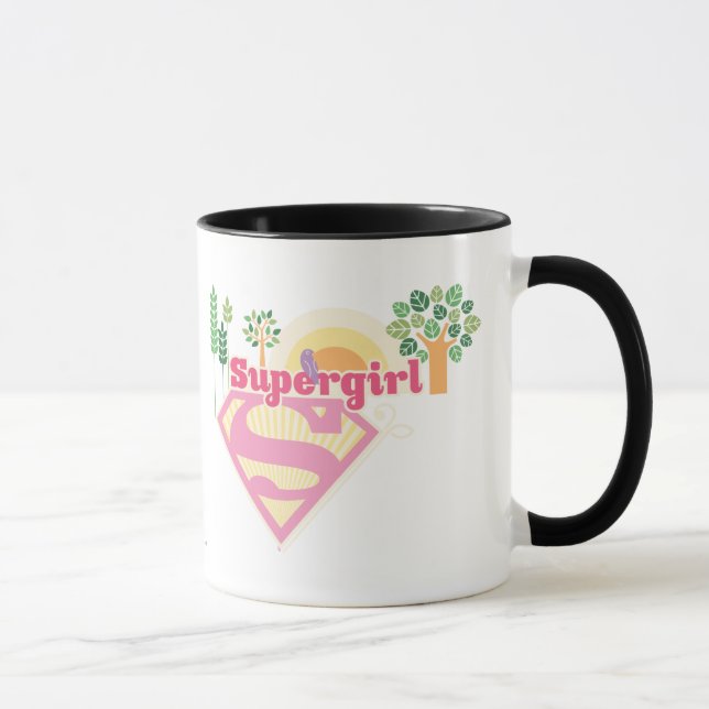 Supergirl Nature Logo Tasse (Rechts)