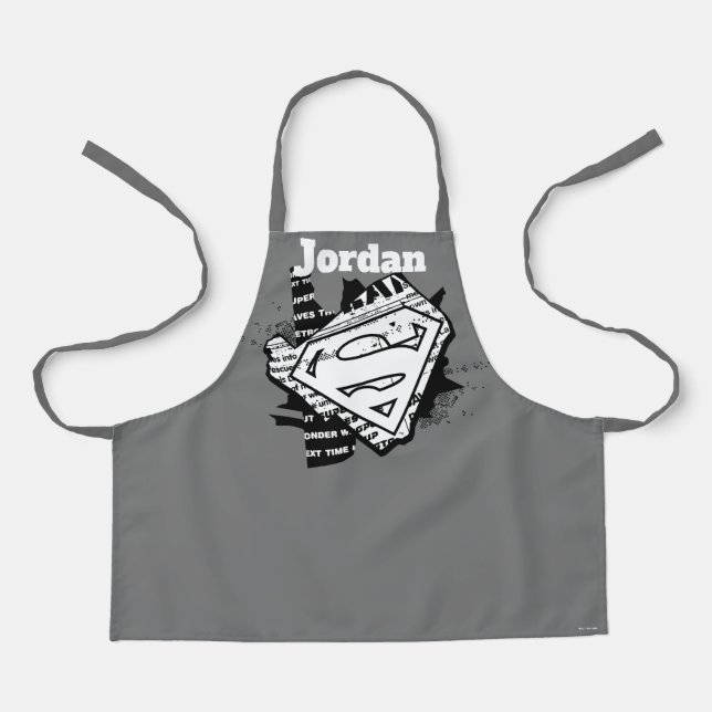 Supergirl Newsprint S-Shield Schürze (Vorderseite)