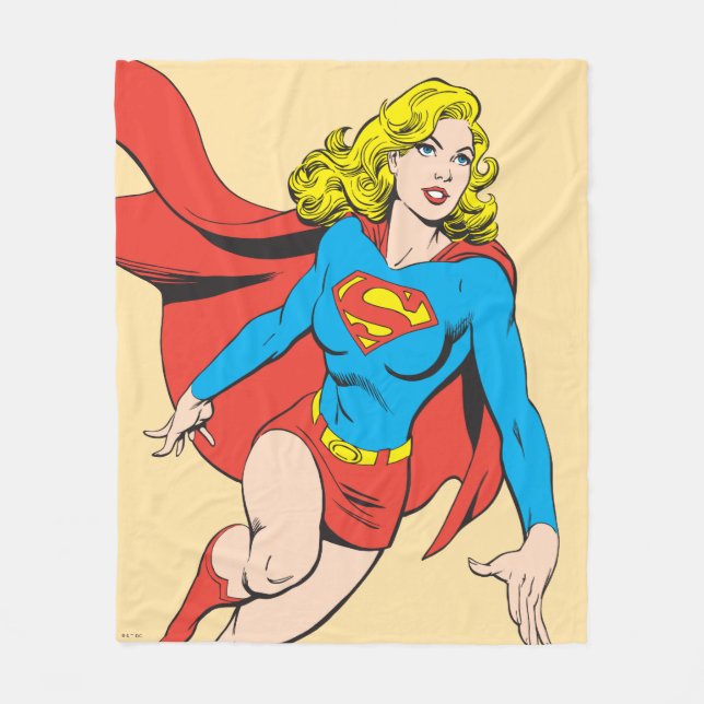 Supergirl on the Move Fleecedecke (Vorderseite)