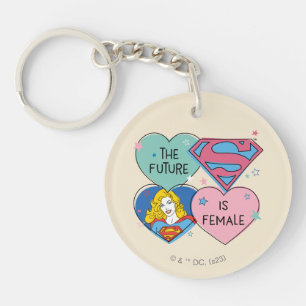 Supergirl Out of This World Retro Graphic Schlüsselanhänger
