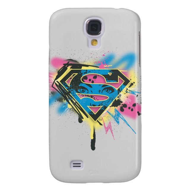 Supergirl Paint and Spills Case-Mate Samsung Galaxy Hülle (Rückseite)