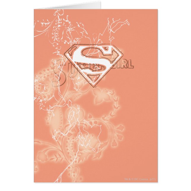 Supergirl Peach floral Muster (Vorne)