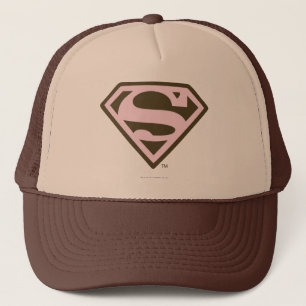 Supergirl Pink and Brown Logo Truckerkappe