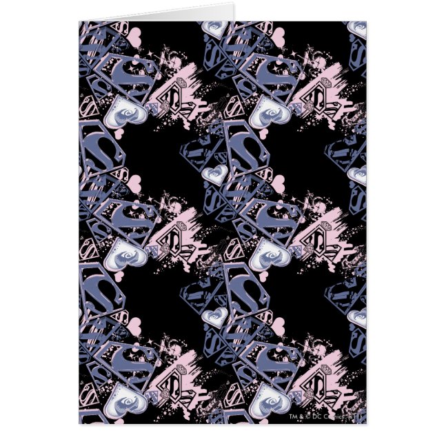 Supergirl Pink and Purple Pattern (Devant)