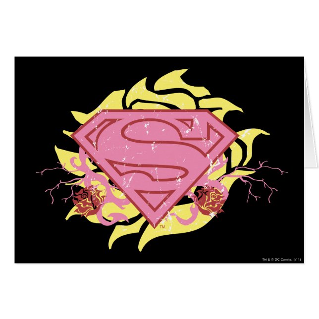 Supergirl Pink Blume (Vorderseite (Horizontal))