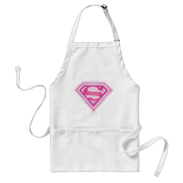 Supergirl Pink Logo Schürze (Vorne)