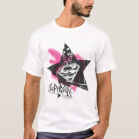 Supergirl Pink Spray Paint Star