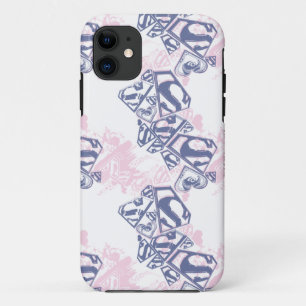 Supergirl Pink und Lila Muster 2 Case-Mate iPhone Hülle