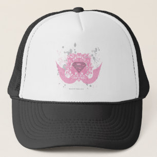 Supergirl Pink Winged Design Truckerkappe