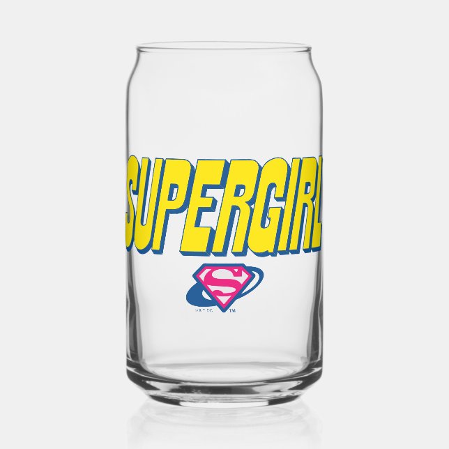 Supergirl Pop-Logo Dosenglas (Vorderseite)