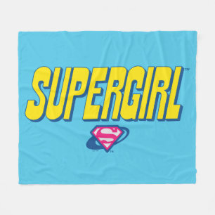 Supergirl Pop-Logo Fleecedecke