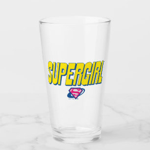 Supergirl Pop-Logo Glas