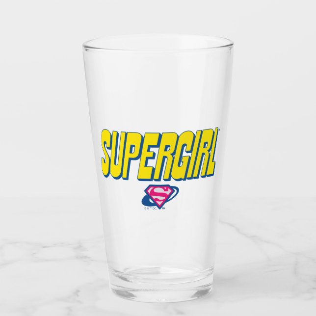 Supergirl Pop Logo Glas (Vorderseite)