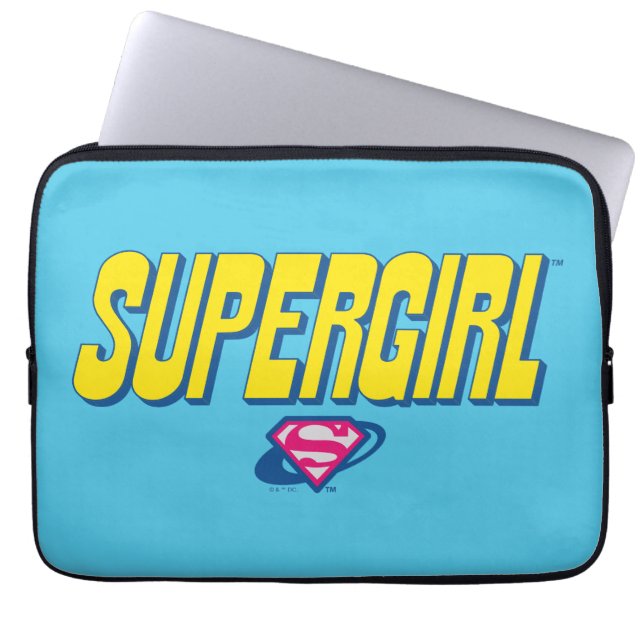 Supergirl Pop-Logo Laptopschutzhülle (Vorderseite)