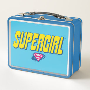 Supergirl Pop-Logo Metall Brotdose