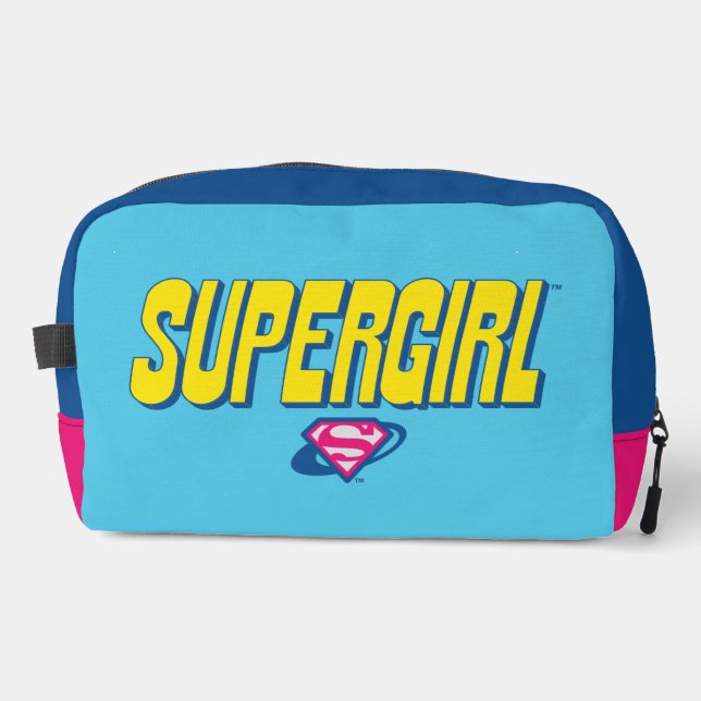 Supergirl Pop-Logo Waschbeutel (Vorderseite)