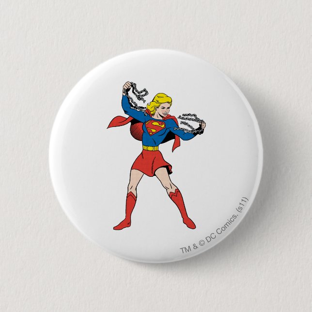 Supergirl-Pose 10 Button (Vorderseite)
