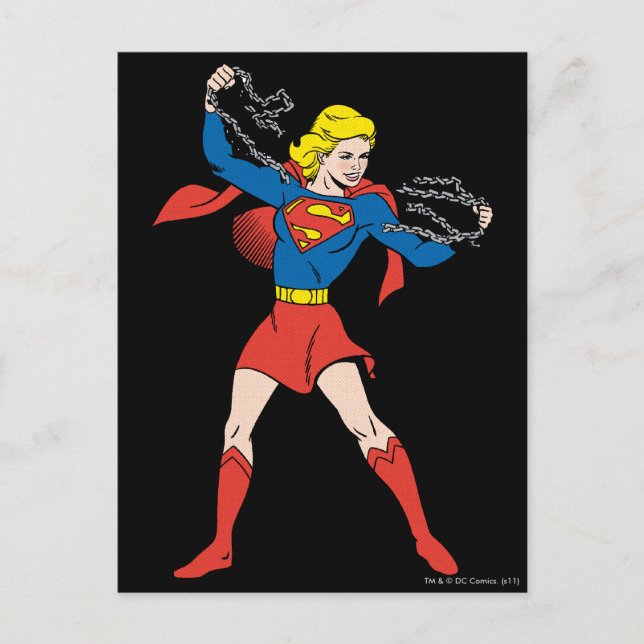 Supergirl-Pose 10 Postkarte (Vorderseite)