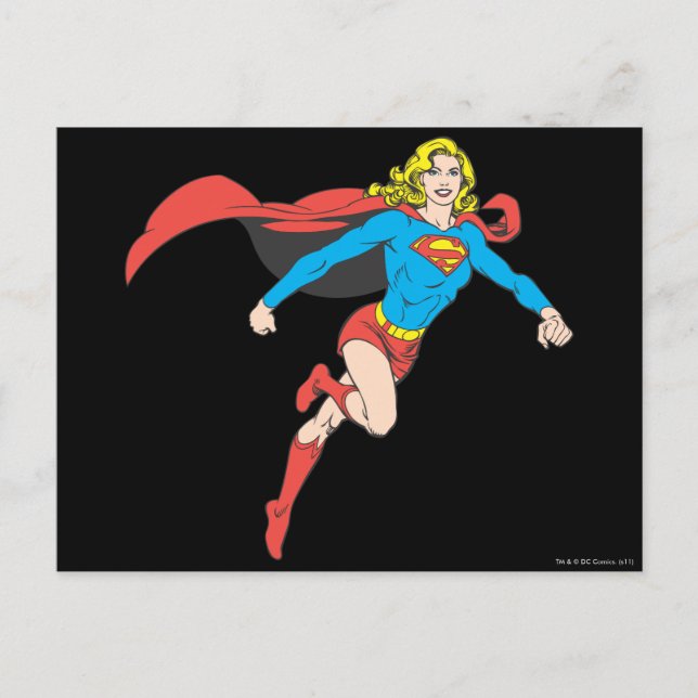 Supergirl Pose 1 Postkarte (Vorderseite)