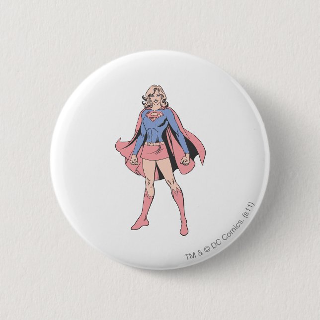 Supergirl-Pose 3 Button (Vorderseite)