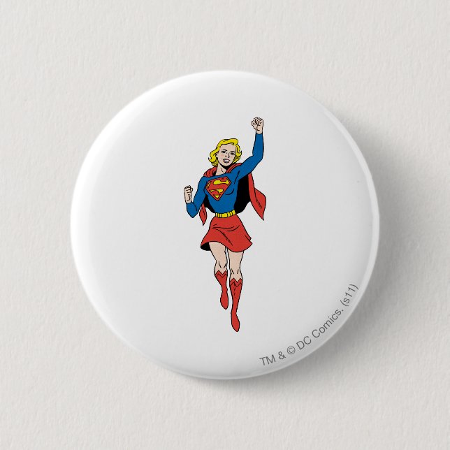 Supergirl-Pose 4 Button (Vorderseite)