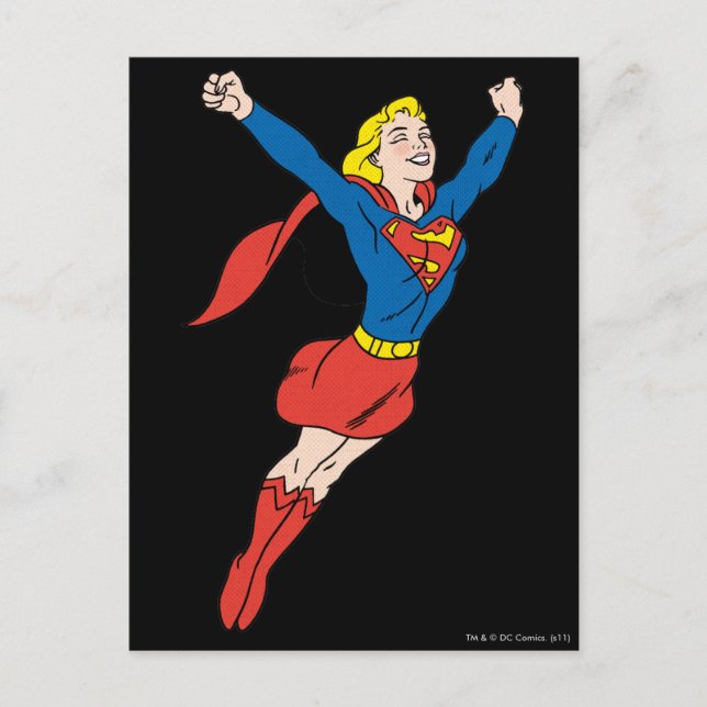 Supergirl-Pose 6 Postkarte (Vorderseite)