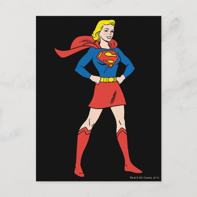 Supergirl-Pose 7 Postkarte (Vorderseite)
