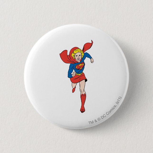 Supergirl-Pose 8 Button (Vorderseite)