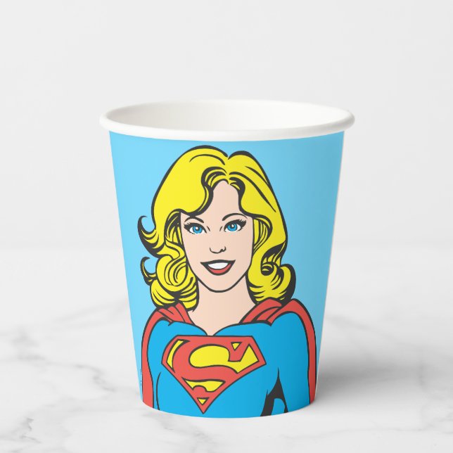 Supergirl Posen Pappbecher (Rückseite)