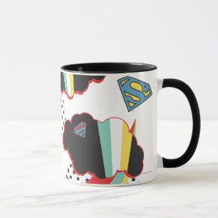 Supergirl Rainbow Cloud Pattern Tasse