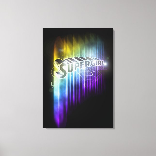 Supergirl Rainbow Leinwanddruck (Vorderseite)