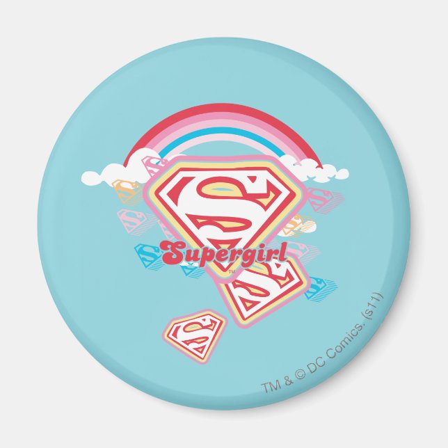 Supergirl Rainbow Magnet (Vorne)