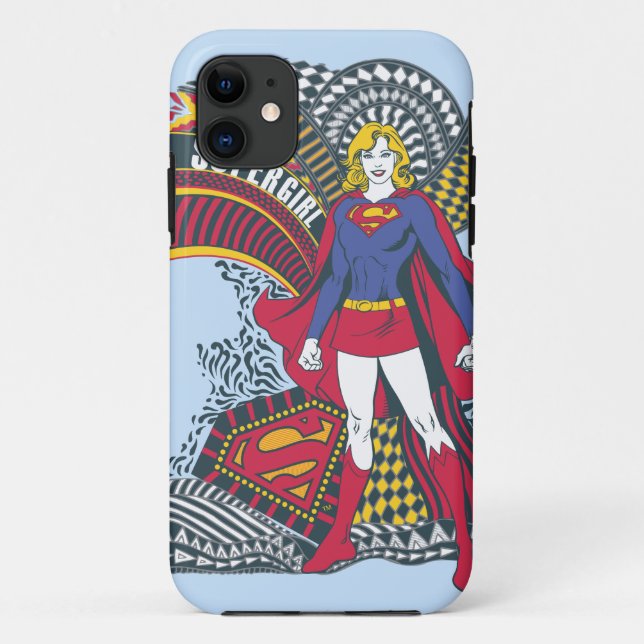 Supergirl Random World 1 Case-Mate iPhone Hülle (Rückseite)
