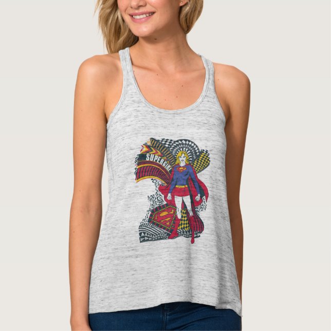 Supergirl Random World 1 Tank Top (Vorderseite)